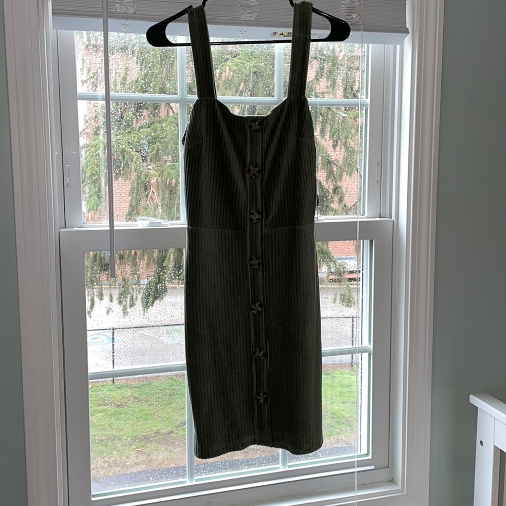 Tags still on flirty corduroy dress from No Boundaries (Walmart brand)